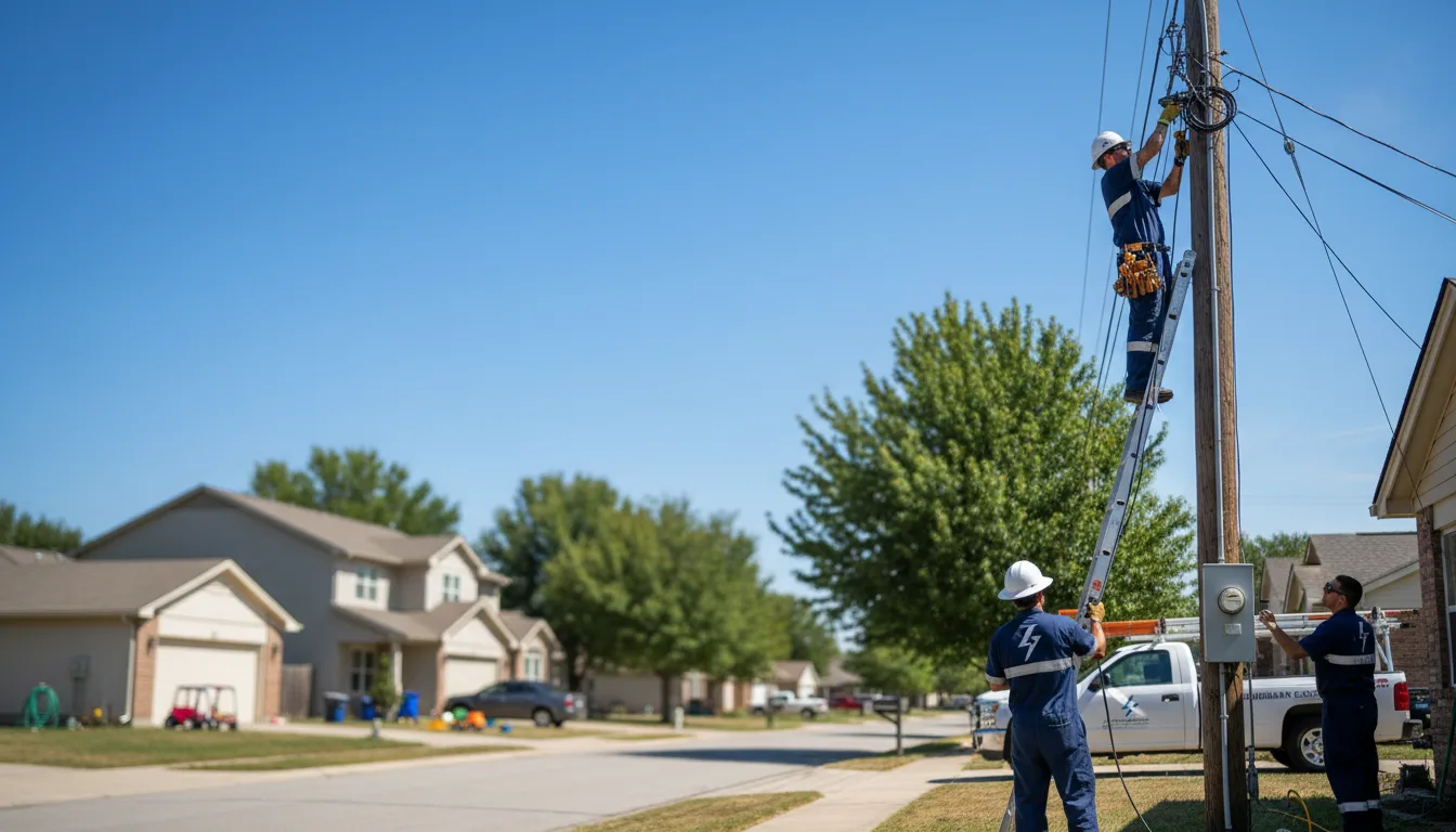 Residential electrician providing installation services in Douglas, OK